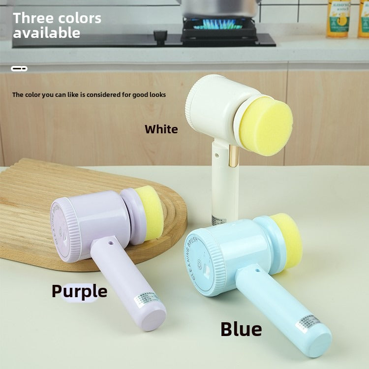 The Electric Cleaning Brush Is Equipped With A Variety Of Brush Heads, Which…
