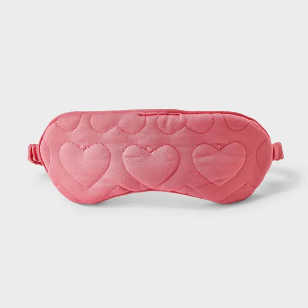 Women's Quilted Heart Shape Sleep Mask