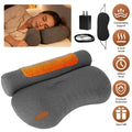 USB Heated Neck Pillow Zero Pressure Memory Foam Cervical Neck Pillow Heated…