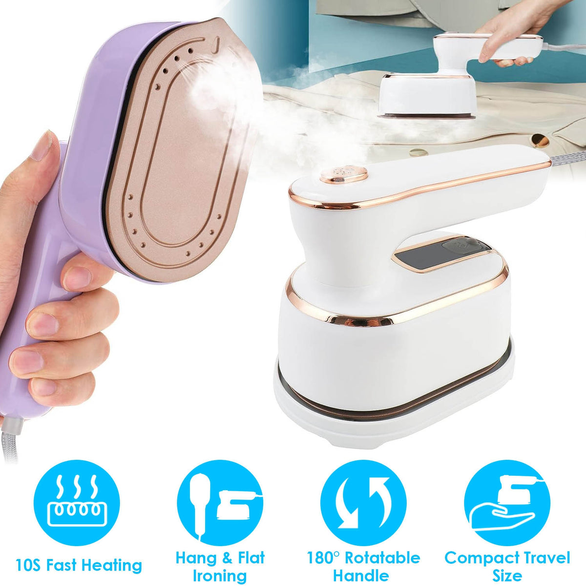 1000W Handheld Travel Steamer & Iron