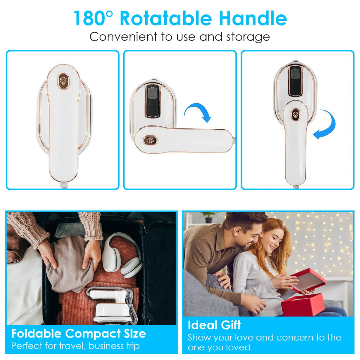1000W Handheld Travel Steamer & Iron