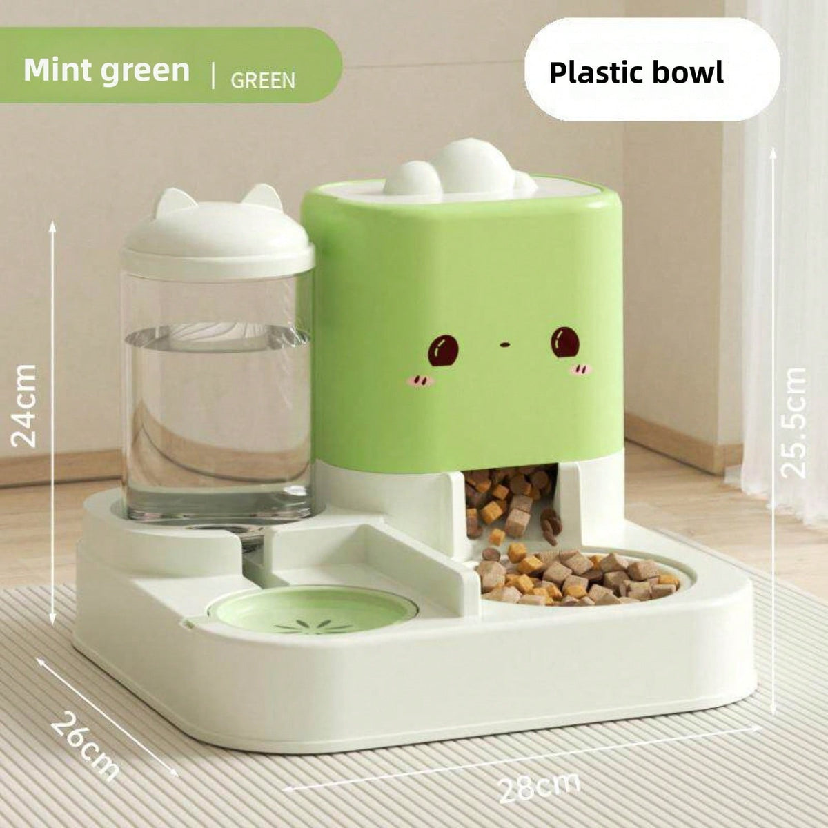 2 In 1 Automatic Pet Feeder And Water Dispenser, Large Capacity 2300ML…