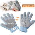 2-in-1 Pet Grooming Glove - Double-Sided Deshedding & Massage Brush For Cats…